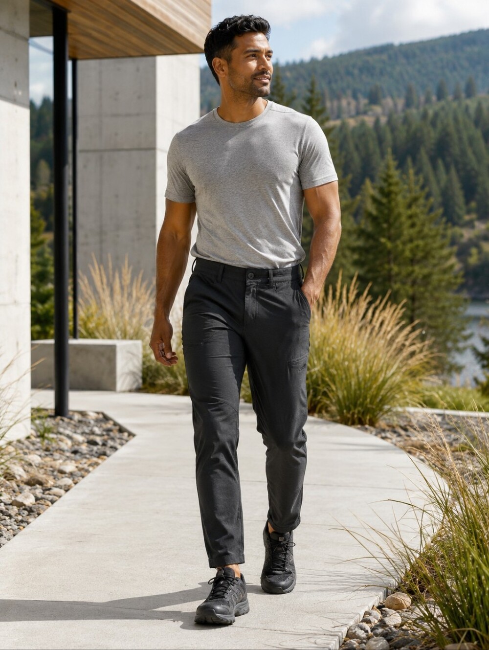 KÜHL Deceptr 5261 Tuff Lite Stretch Hiking Travel Pants Raven Men's 31x30